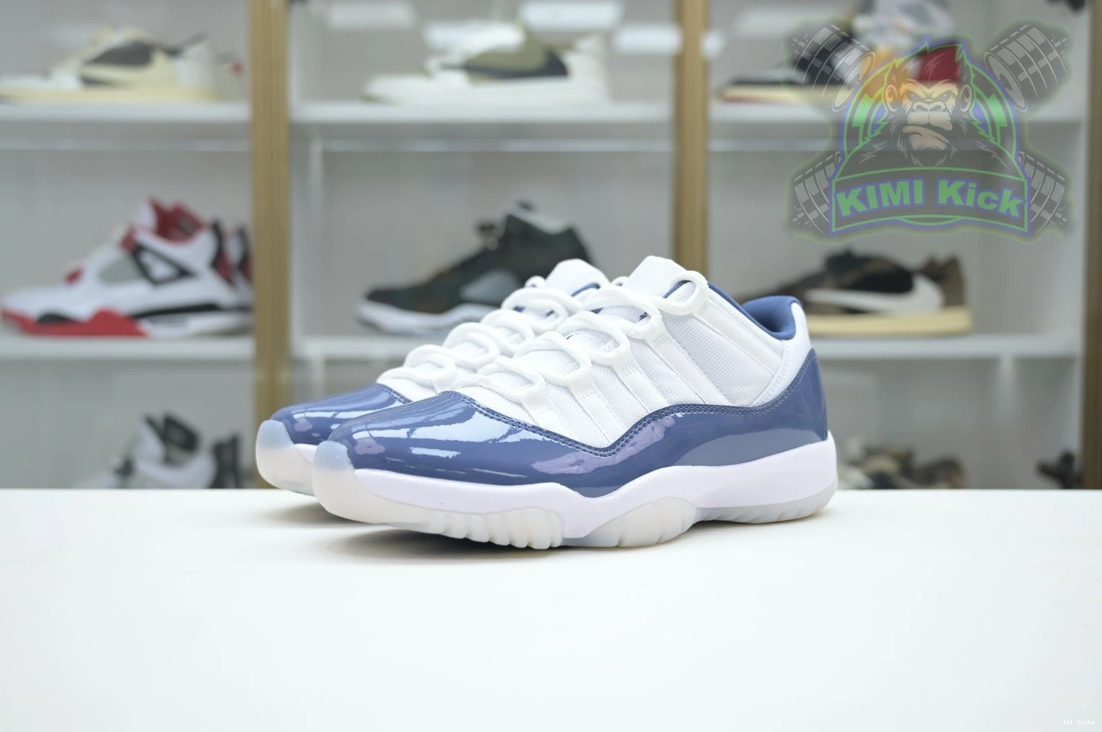 1st Kicks Low“Diffused Blue” 1869 Jordan Comfortable 11 Kimikick Jordan Air 1120